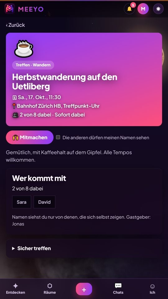 Gemeinsam erleben